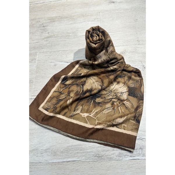 Desenli Bambu Şal 026AK